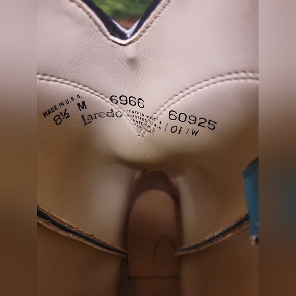 Laredo Teal Heeled Boots - Picture 12 of 15